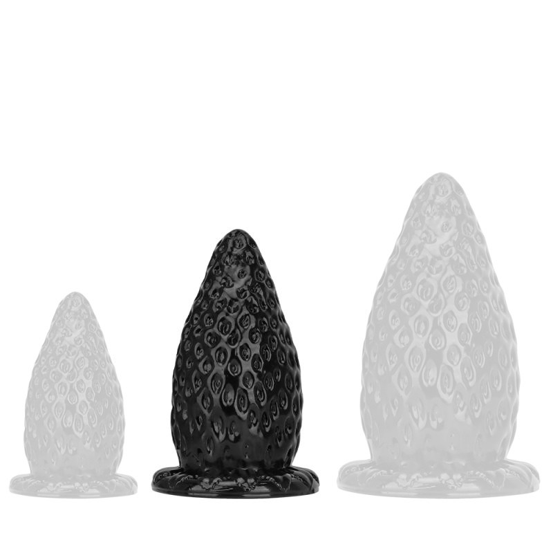 ToppedMonster Plug Fraise M 18 x 9 cm Noir